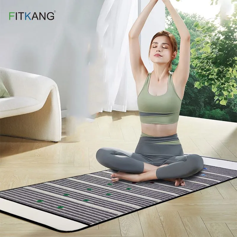 White crystal & amethyst stone mat