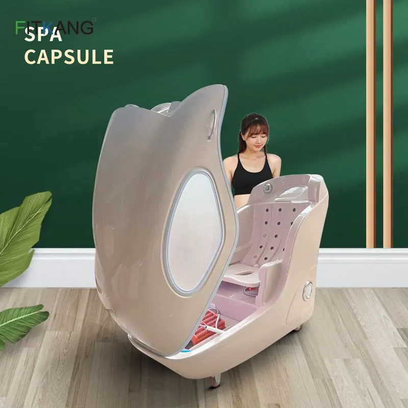 Semi- laying spa capsule