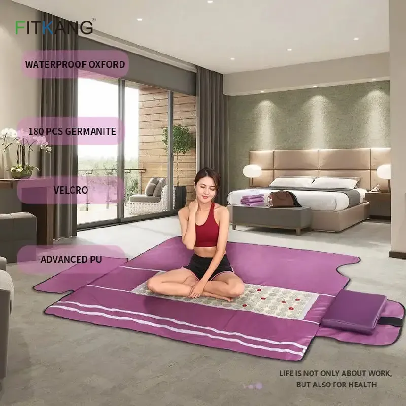 3 Zone Bian Stone Photon Light Therapy Sauna Blanket with Touch Screen Controller Box