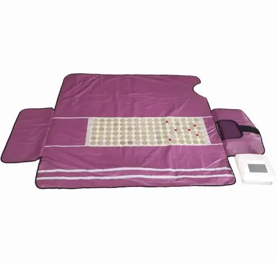 3 Zone Bian Stone Photon Light Therapy Sauna Blanket with Touch Screen Controller Box