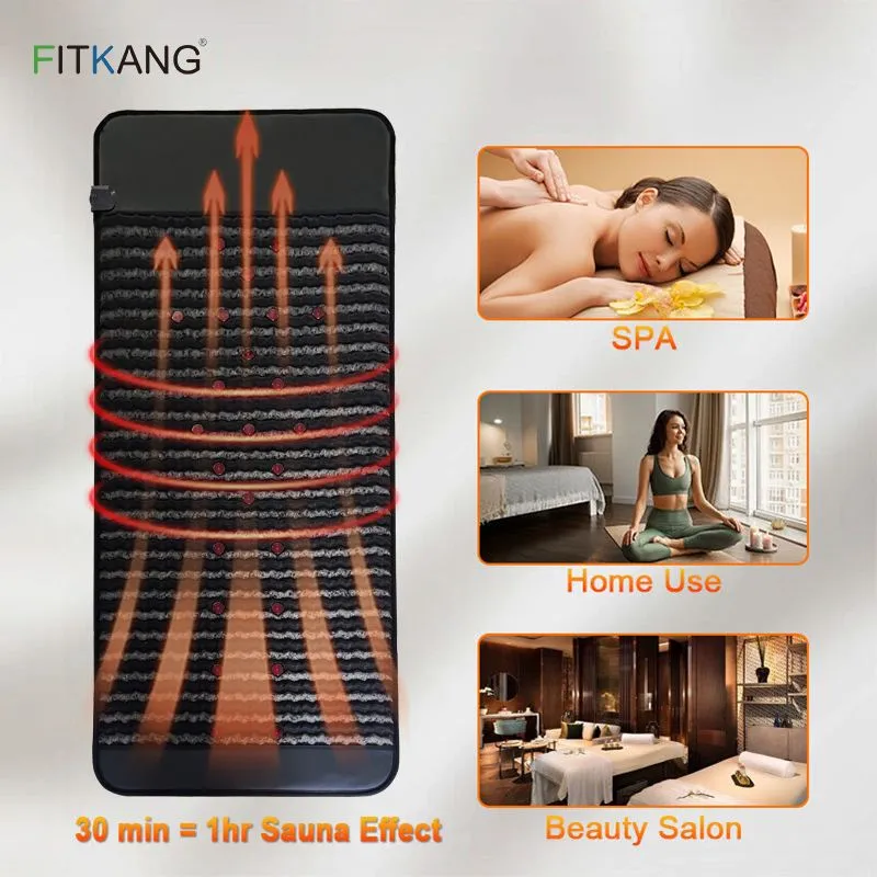 black and white crystal photon lamp massage PEMF mat