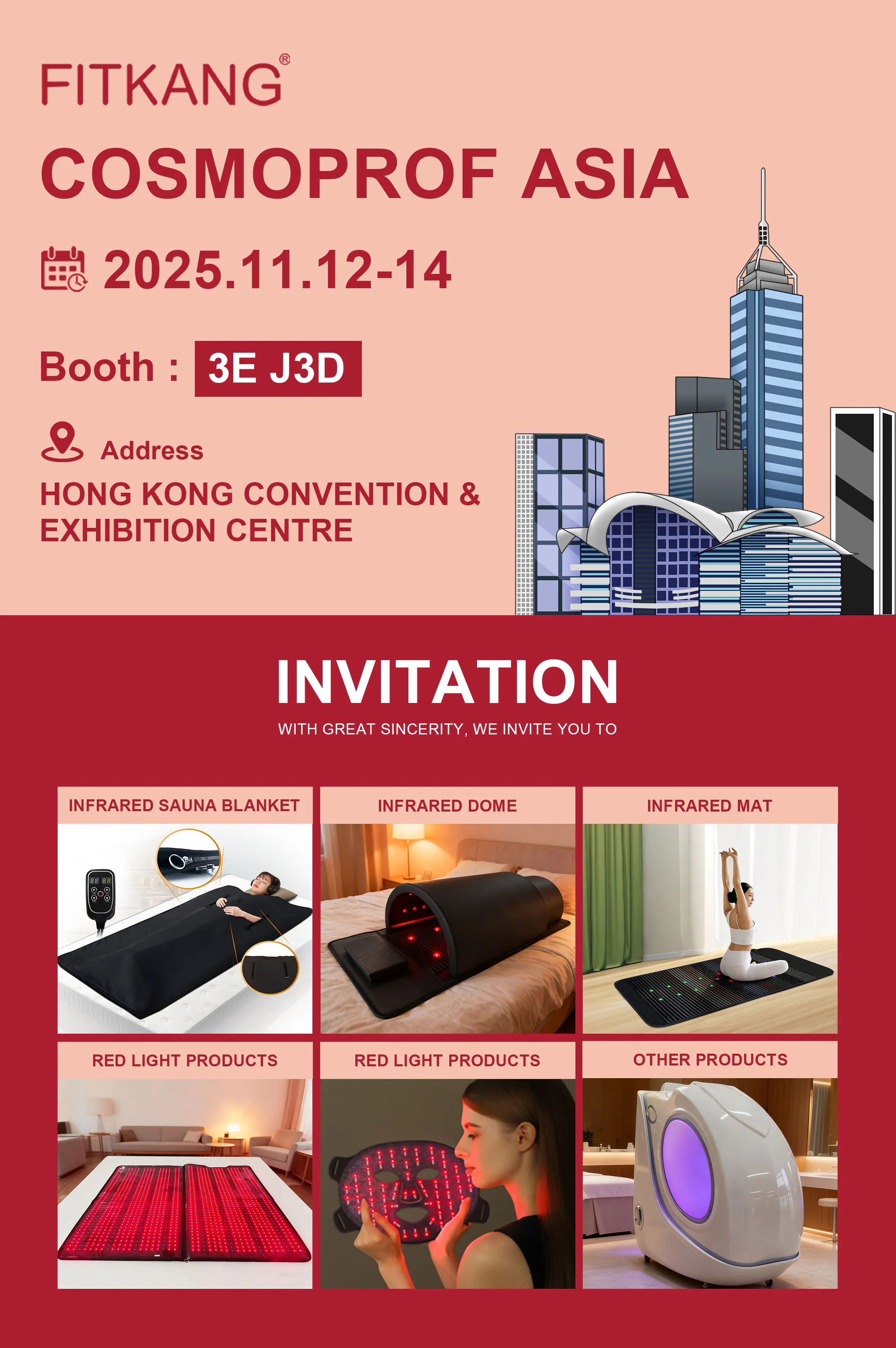 Guangzhou Huikang Tech Shines at Cosmoprof Asia 2025: Innovating Wellness with Sauna Blankets, PEMF Mats & Red Light Therapy