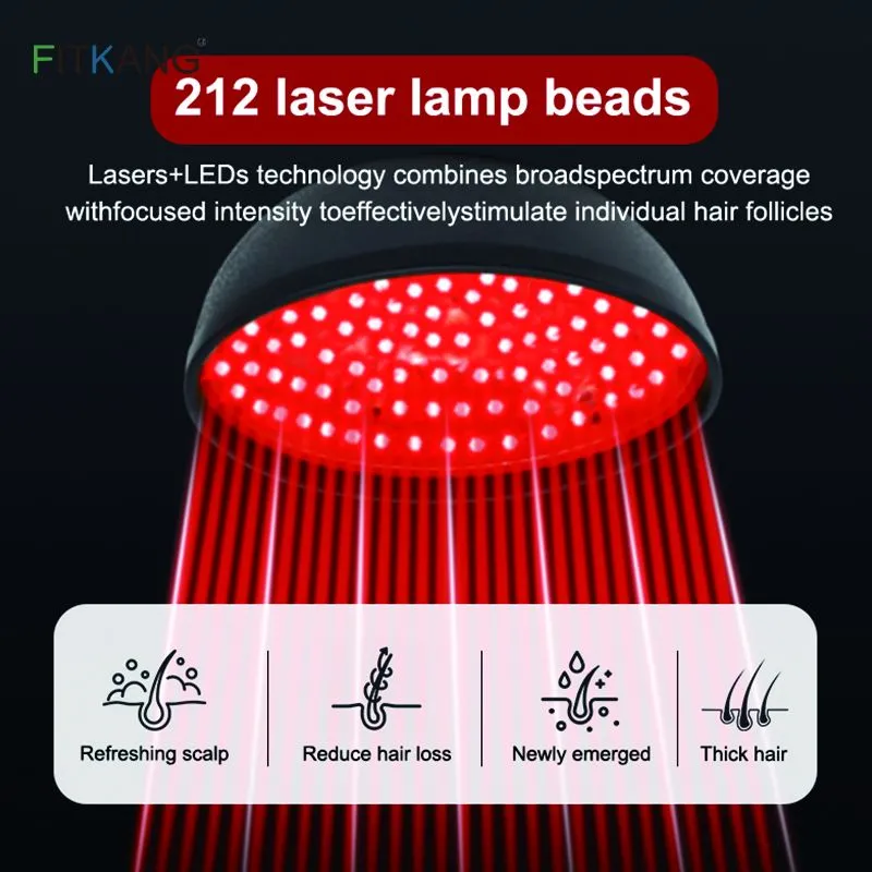 650nm Red Light Therapy Cap Hair Regrowth Laser Hair Growth Hat Helmet