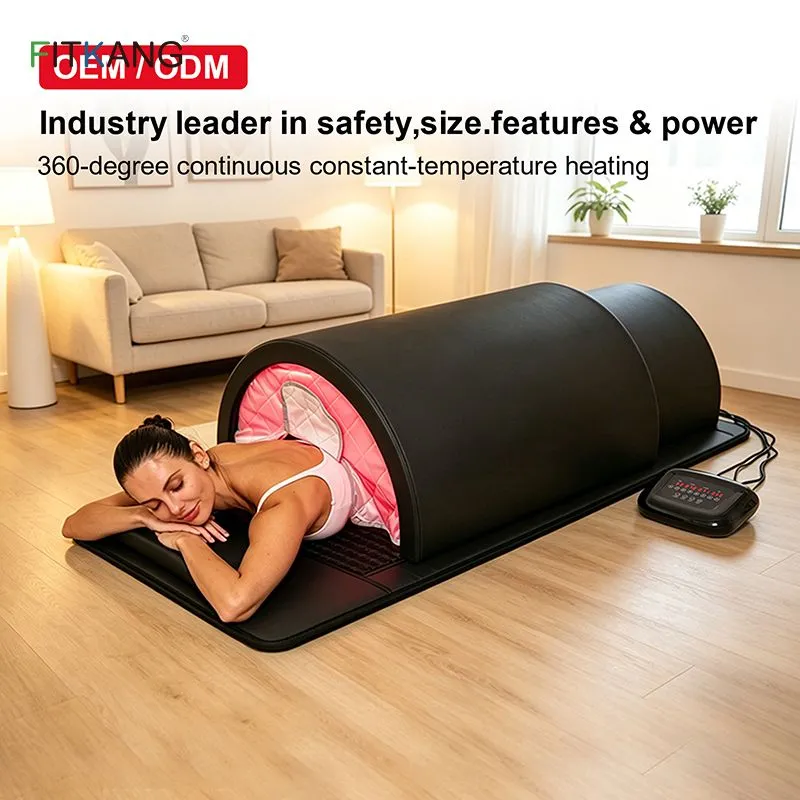 Premium 5-in-1 Red Light Therapy Sauna Dome Far Infrared, PEMF & Crystal Energy Mattress for Full-Body