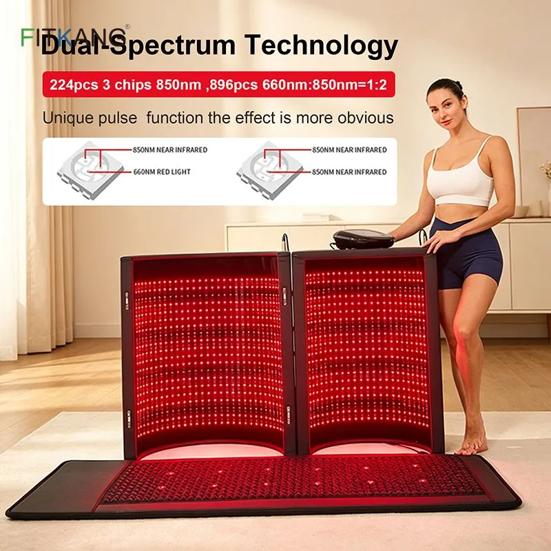 Premium 5-in-1 Red Light Therapy Sauna Dome Far Infrared, PEMF & Crystal Energy Mattress for Full-Body