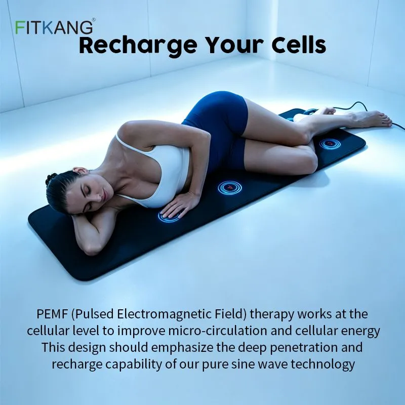 8 Coils Full Body PEMF Therapy Mat for Pain Relief, Cellular Energy & Circulation Boost