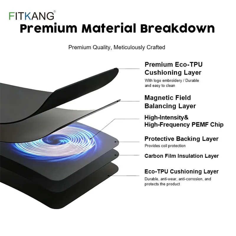 8 Coils Full Body PEMF Therapy Mat for Pain Relief, Cellular Energy & Circulation Boost